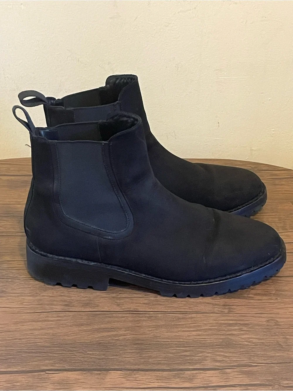 Men's Black Chelsea Boots - Classic Slip-On Style